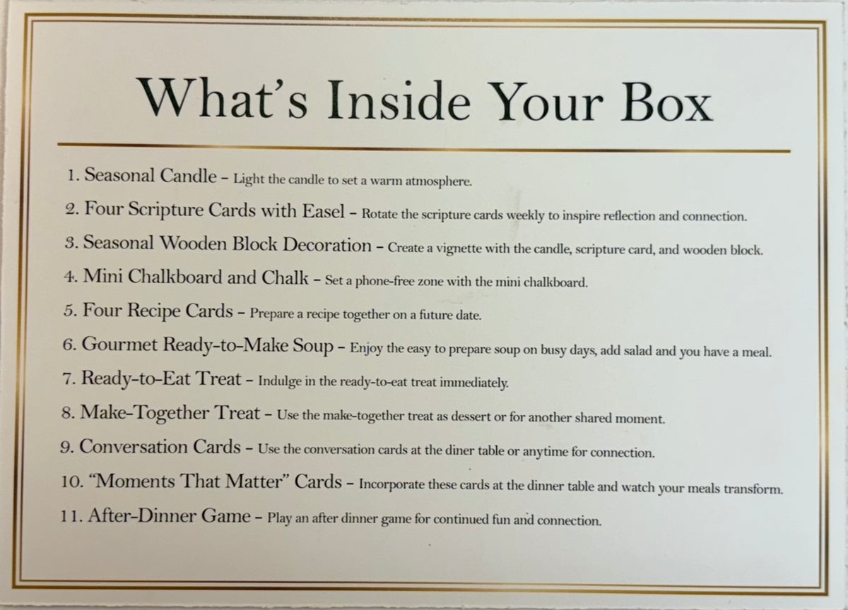 A Gift To Gather Box